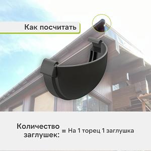 Docke ЛЮКС Заглушка  — Графит