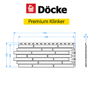 Купить Панель Docke PREMIUM KLINKER 1103х432мм Калахари в Чите