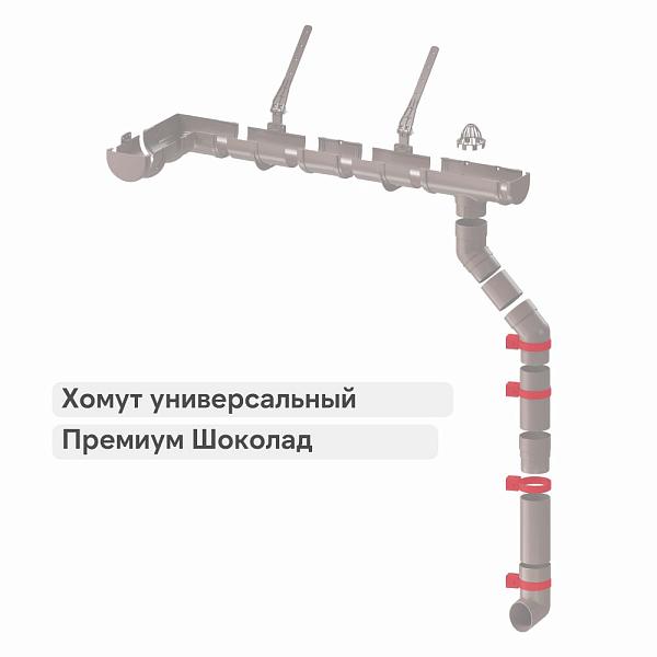 Docke ПРЕМИУМ Хомут универсальный Шоколад