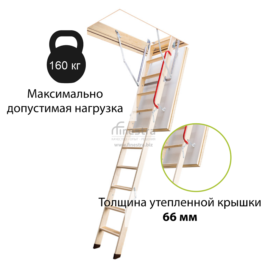 Чердачная лестница Fakro LTK термоизоляционная складная