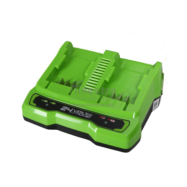 Устройство зарядное для 2-х аккумуляторов Greenworks (24V, 2A), арт.2931907