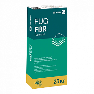 Strasser FUG FBR Сухая затирочная смесь для широких швов (5-30 мм), 25 кг.  — (72055) Серебристо-серый