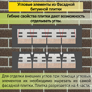 Купить Фасадная битумная плитка Docke PREMIUM BRICK  2 м2/уп Коричневый в Чите