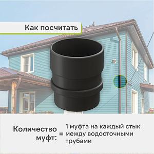 Docke ЛЮКС Муфта соединительная  — Графит
