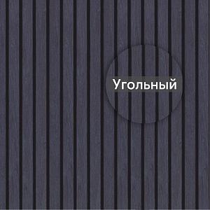 Виниловый сайдинг Ю-Пласт Timberblock Планкен 3000х240мм 0.720м2   — Угольный