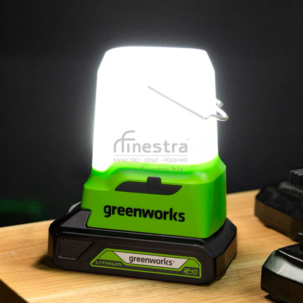 Фонарь светодиодный аккумуляторный Greenworks (24V, без АКБ и ЗУ) арт.3501007