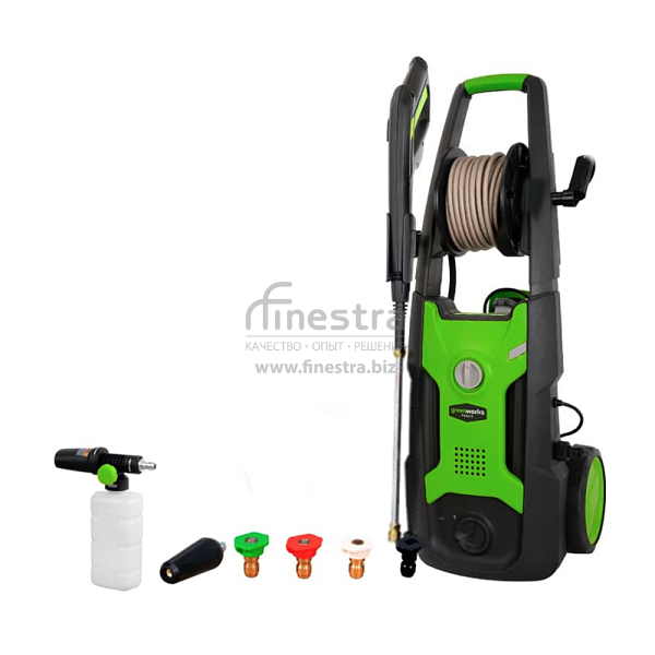 Мойка высокого давления электрическая Greenworks (2000 Вт, 140 бар), арт.5106607