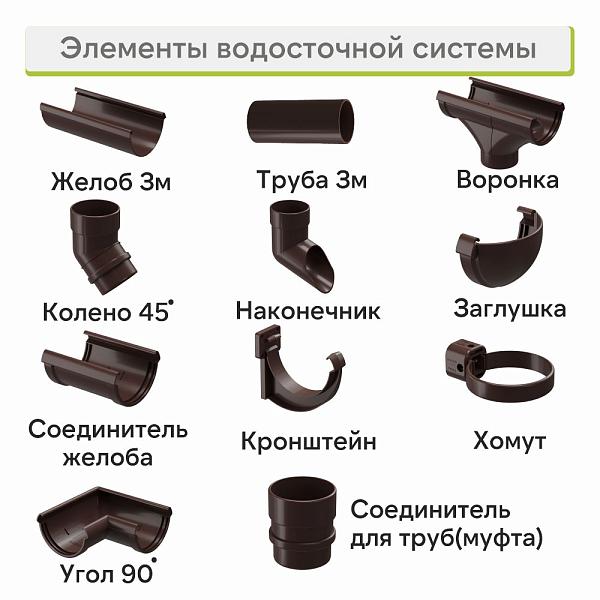 Docke ЛЮКС Колено 45° Шоколад
