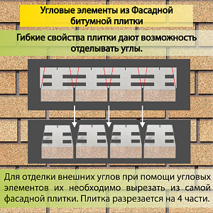 Купить Фасадная битумная плитка Docke PREMIUM BRICK  2 м2/уп Янтарный в Чите