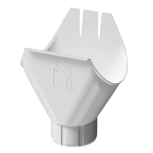 Купить Docke STAL PREMIUM Воронка желоба 125/90 Пломбир (RAL 9010) в Иркутске