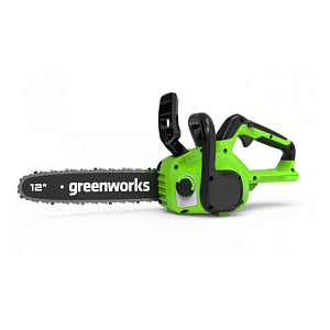 Пила цепная аккумуляторная Greenworks (24V, 30см, бесщеточная, без АКБ и ЗУ), арт.2007007