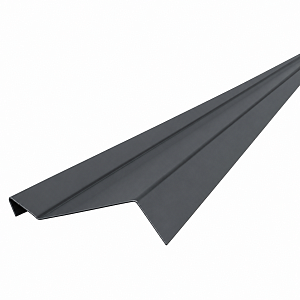 Планка примыкания 2500х20/50/20/10x0.45мм Finestra Ultra  — Графитово-серый RAL7024 Matt