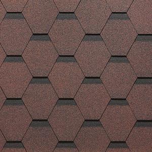 Купить Гибкая черепица Docke PIE STANDARD коллекция Сота 3м2/уп Красный в Иркутске