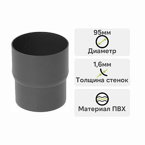 Муфта трубы Альта-Профиль "Элит" ПВХ  — Графит
