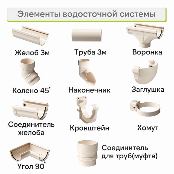 Docke ЛЮКС Колено 45° Латте