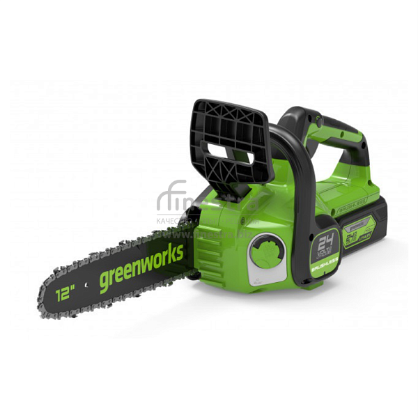 Пила цепная аккумуляторная Greenworks (24V, 30см, бесщеточная, без АКБ и ЗУ), арт.2007007