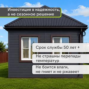 Docke ПРЕМИУМ Сайдинг D6S Брус 3600х300 1.08м2  — Графит