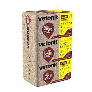 Теплоизоляция Vetonit Стронг для Стен и Крыш-плита100х610х1000мм  0.3м3  3м2 63165