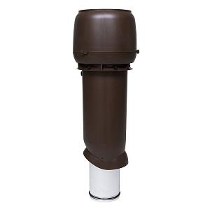 Вентиляционная труба Vilpe 125/160ИЗ/700 с колпаком (вытяжка)  — коричневый 734434