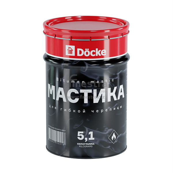 Мастика Docke для гибкой черепицы 5л (5,1кг)