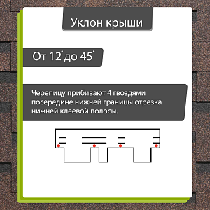 Гибкая черепица Docke СТАНДАРТ коллекция Тетрис 3м2/уп  — Коричневый