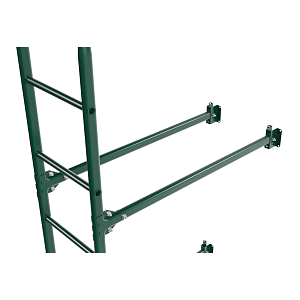 Купить Лестница фасадная BORGE нижняя секция (комплект) 1800мм  RAL 6005 (зеленый) в Иркутске