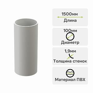 Docke ЛЮКС Труба водосточная 1500мм  — Пломбир