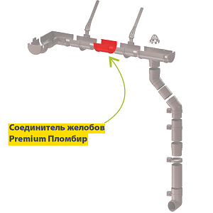 Купить Docke PREMIUM Соединитель желобов Docke PREMIUM Соединитель желобов (шоколад) в Иркутске